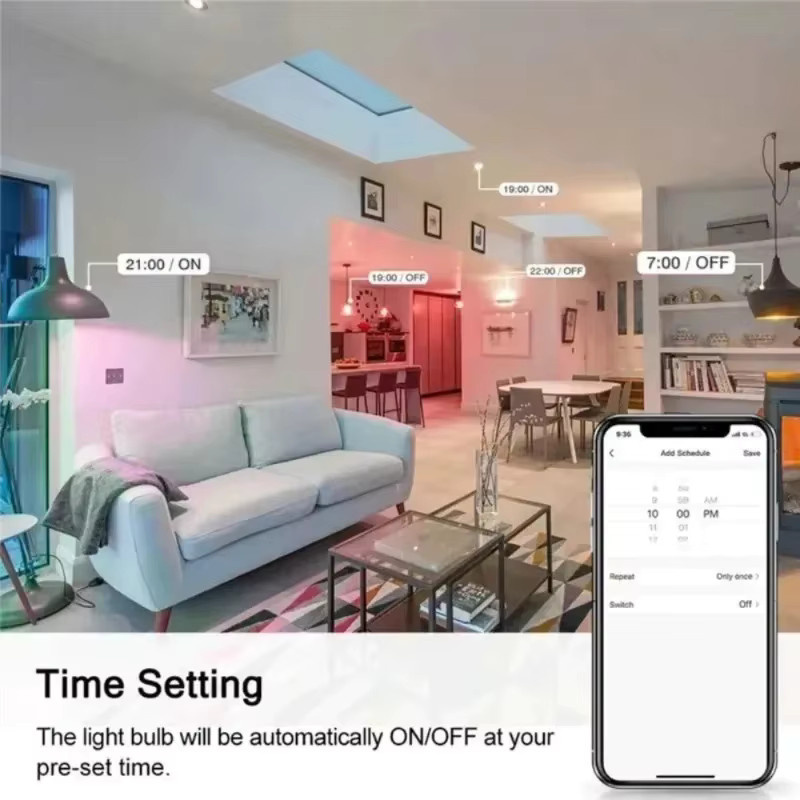 eWelink Smart Zigbee LED-Glühbirne GU5.3, dimmbare RGB C+W Kerzenlampe mit Sprachsteuerung für Alexa und Google - Bild 5