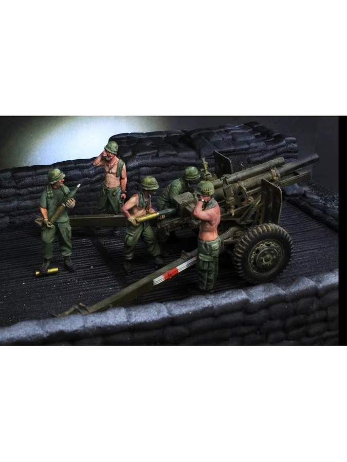 BAANFU Artillerie der US-Armee, Modellbausätze, 5-teiliges Set, Maßstab 1:35 - Bild 3