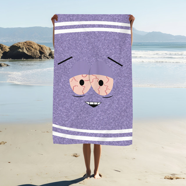 Toallin S-Southpark Strandtuch aus Mikrofaser, schnelltrocknend und weich, lila - Bild 1