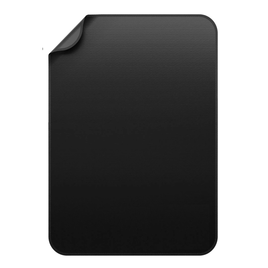 Evocamp Feuerfeste Matte Schwarz, 3-lagige Hitzeschutzmatte aus Silikon und Glasfasergewebe für Grill und Kamin, B: 150 cm, T: 100 cm - Bild 2