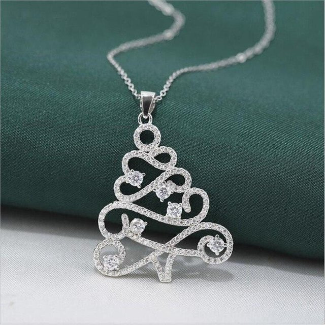 Halskette 925 Sterling Silber, Kristall, Unisex - Bild 1