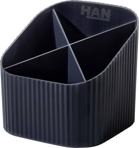 HAN Karma Stifteköcher mit 4 Fächern, Schwarz, B: 11,1 cm, H: 10,5 cm, T: 11,1 cm - Bild 1