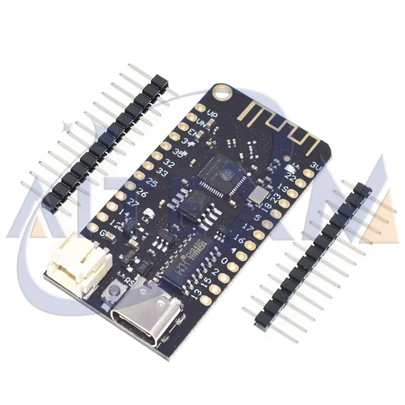 LOLIN32 ESP32 Entwicklungsboard mit WiFi und Bluetooth in Schwarz mit USB-C Anschluss für MicroPython und Arduino - Bild 3