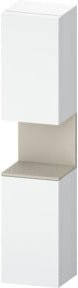 Duravit Hochschrank Qatego in Weiß Matt mit LED-Beleuchtung und Glastüren, B/T/H: 40 x 36 x 176 cm - Bild 1