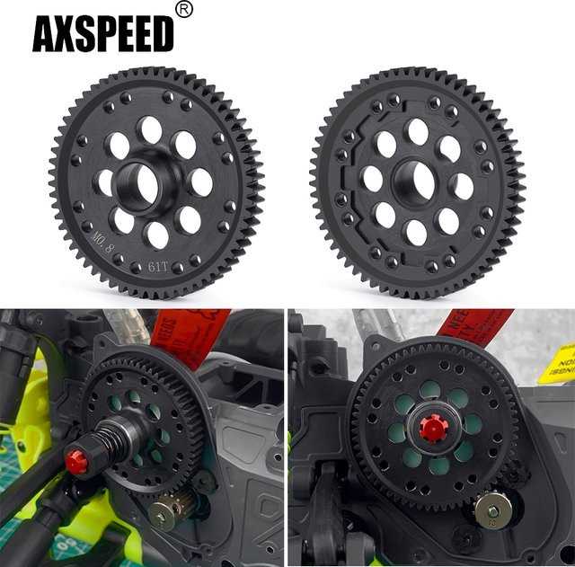 AXSPEED Metallsporn-Hauptgetriebe, Zubehör, Schwarz - Bild 1