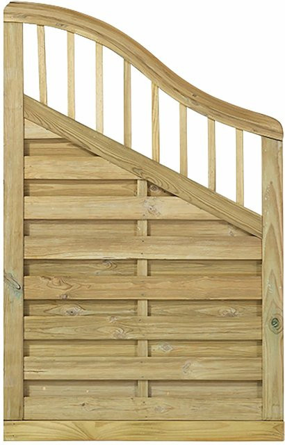 Plus Holz Sichtschutzzaun Rondo aus Nadelholz, druckimprägniert, Farbe: Kdi Grün/Braun, Höhe: 90 cm, Breite: 142 cm, Tiefe: 104 cm - Bild 1