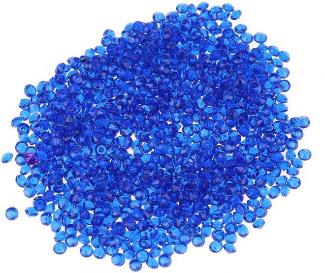 5000 Stück Transparentes Hochzeitskonfetti von KONNWEI in Blau, 3mm Funkelnde Plastik Edelsteine zur Partydekoration - Bild 1