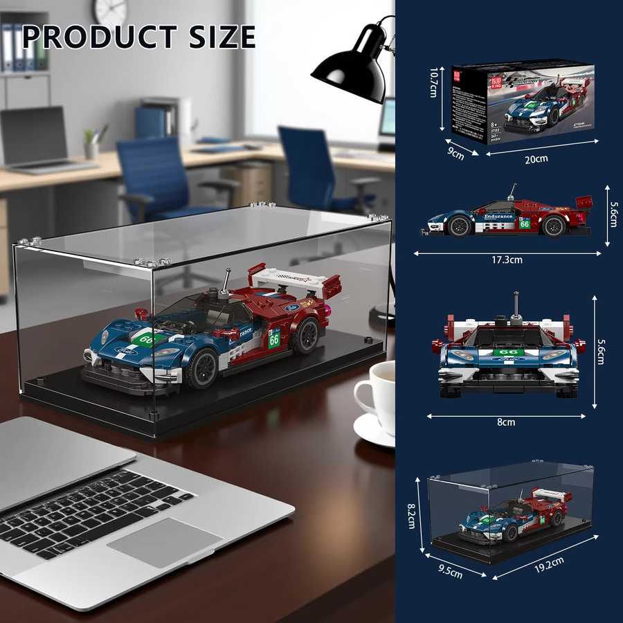 Mould King 27103 NO.Leman Endurance Sport Auto Bausteine Set mit 347 Teilen in Mehrfarbig - Bild 3