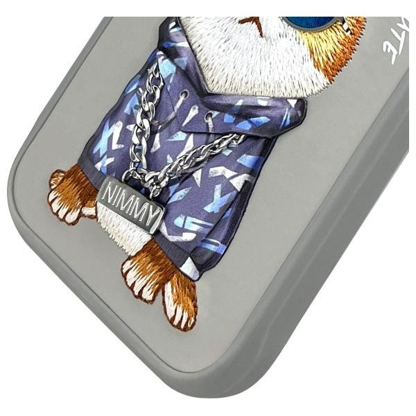 iPhone 15 Pro Max Handyhülle Nimmy mit Katze Motiv in Grau - Bild 3