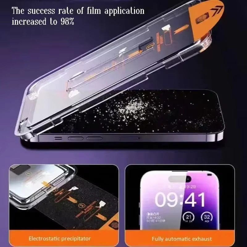 Xiaomi Sichtschutz-Panzerglasfolie für Redmi 13C 15A 14C Note 13 15 14 Pro Plus 5G 4G mit Installations- und Staubentfernungs-Kit - Bild 4