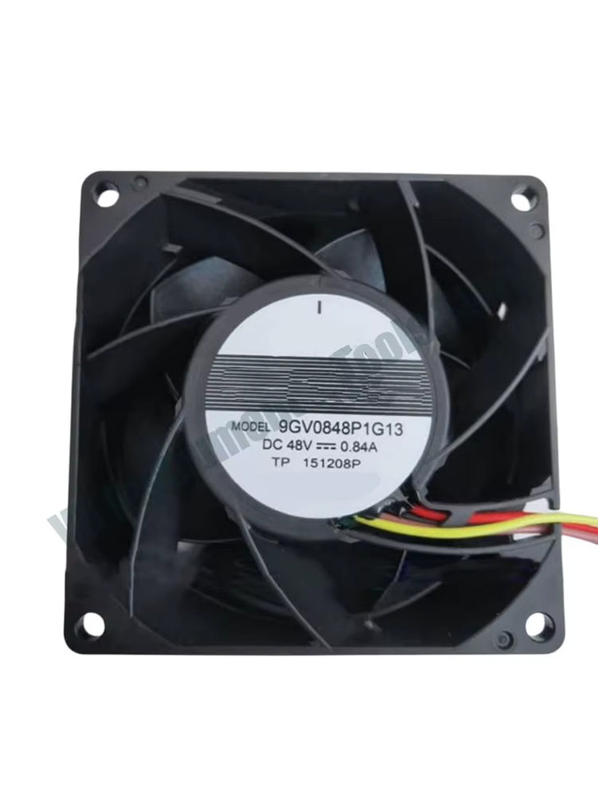 Sanyo Denki Server-Lüfter 9GV0848P1G13 DC 48V 0,84A Schwarz B/T/H: 80 x 80 x 38 mm - Bild 3