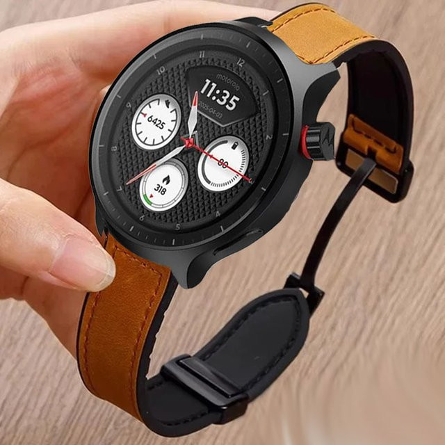 Motorola Uhrenarmband Leder, Silikon, Unisex - Bild 1