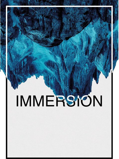 Komar Wandbild Immersion Blue aus Qualitätsvlies, Breite: 50 cm, Höhe: 70 cm - Bild 1