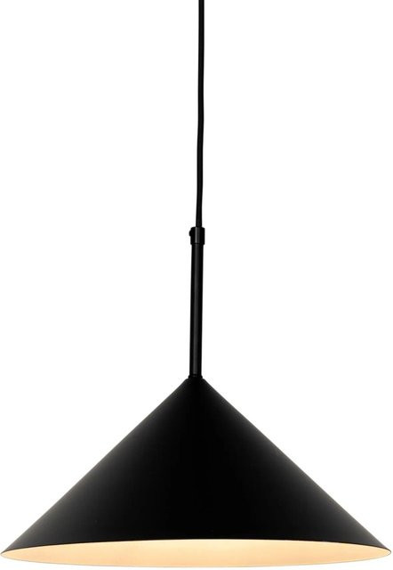 QAZQA Design-Hängelampe Triangolo Schwarz aus Stahl mit E27 Fassung, dimmbar, B: 40,0 cm, T: 35,0 cm, H: 150,0 cm - Bild 1