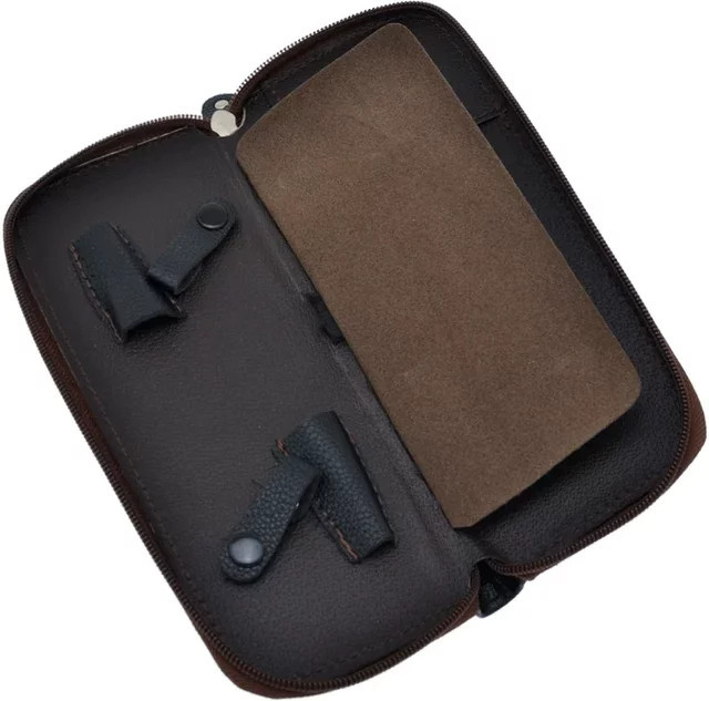 Meisha Haarschere Ledertasche, 2er-Set, Scherenhalter - Bild 1