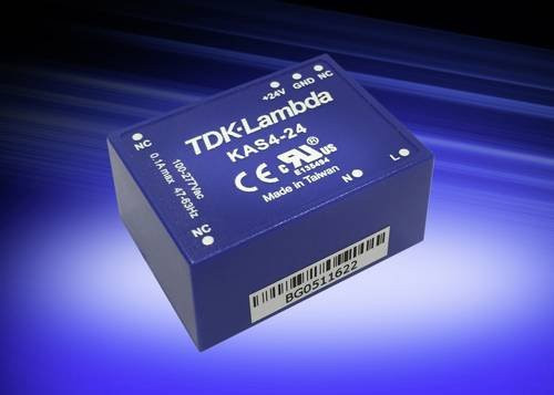 TDK-Lambda KAS4-24 AC/DC-Printnetzteil 24V 0.167A 4W in Blau - Bild 1