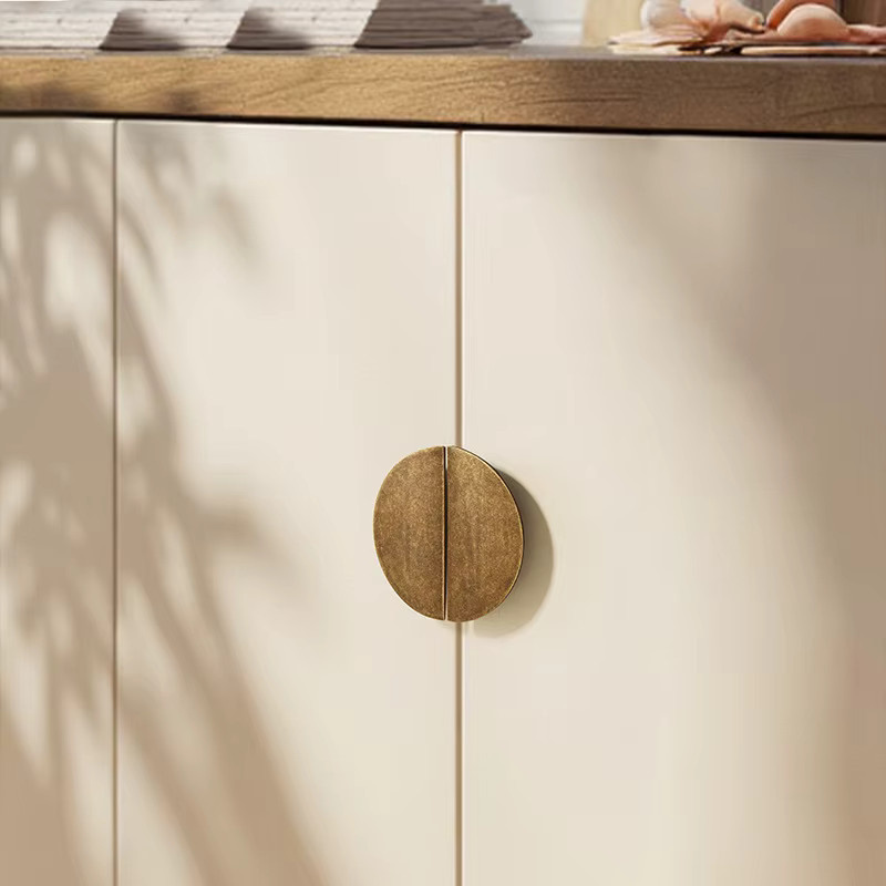 AOBT Halbrunder Schranktürgriff in Antik-Bronze für Schubladen und Küchenschränke - Bild 3