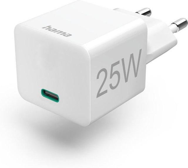 Hama USB-C Schnellladegerät mit PD 25 W in Weiß - Bild 1
