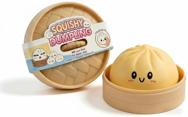 BC Pet Supplies Glitzer-Knödel-Buns Squishies, gelb - Bild 1