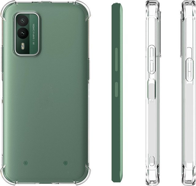 EUCAGR Silikon Schutzhülle für Nokia XR21 5G in Transparent mit Airbag-Schutz aus weichem TPU - Bild 1