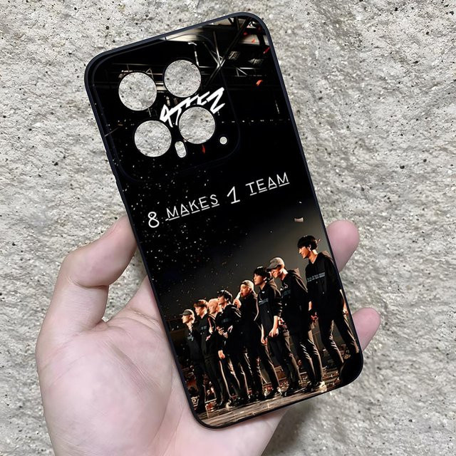 ATEEZ Kpop Handyhülle für Xiaomi Redmi Note 14 Pro 5G 13 12 Pro Plus 11 10 C 5G in Schwarz - Bild 1