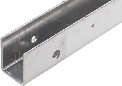 MaSys Wandleiste aus Aluminium in Silber, Länge: 162,7 cm - Bild 1