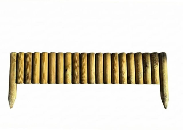 T&J Beetabgrenzung aus Holz in Braun, B/H/T: 100 x 35 x 5 cm - Bild 1