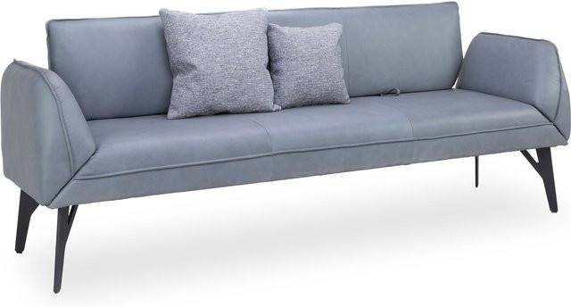 Sitzbank MONDO TUGOR aus Leder in Schwarz und Cabernet, B/T/H: 240 x 66 x 66 cm - Bild 1