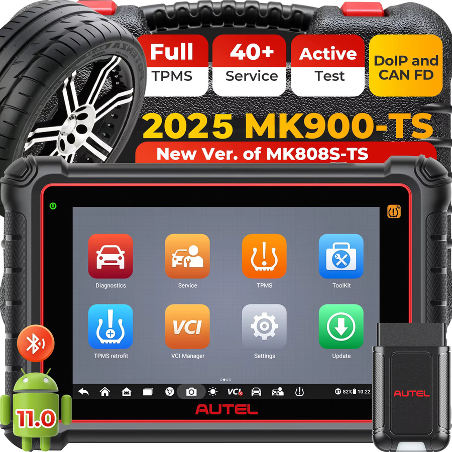 Autel MK900TS TPMS Diagnose-Scanner mit DoIP und CAN FD in Schwarz - Bild 2