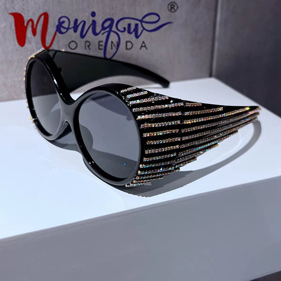 Monique Orenda Sonnenbrille, oval, Vollrand, Kunststoff, black, Unisex - Bild 2