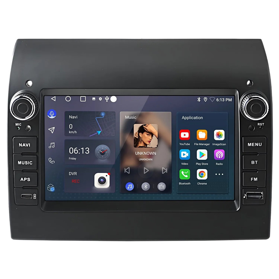 Junsun Autoradio für FIAT Ducato 3 und Peugeot Boxer mit 7 Zoll Display, Bluetooth, Wi-Fi und GPS in Schwarz - Bild 2