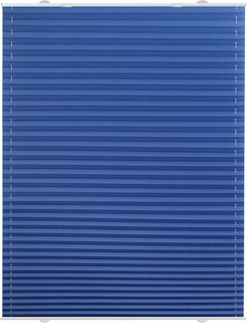 Lichtblick Plissee Haftfix Single Pleat, Blau, B: 80 cm, H: 130 cm - Bild 1