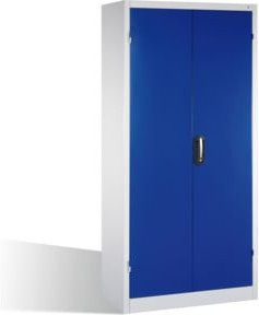C+P Schwerlast-Werkzeugschrank mit Drehtüren und 4 Innenböden, Farbe Enzianblau und Lichtgrau, H: 195,0 cm, B: 93,0 cm, T: 50,0 cm - Bild 1