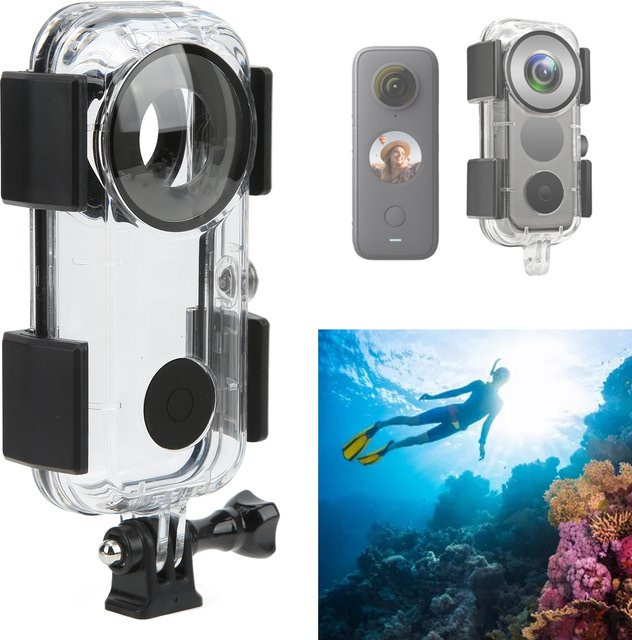 Insta360 Wasserdichtes Gehäuse für Insta360 ONE X2 Kameras, Transparent, bis 40m wasserdicht - Bild 1