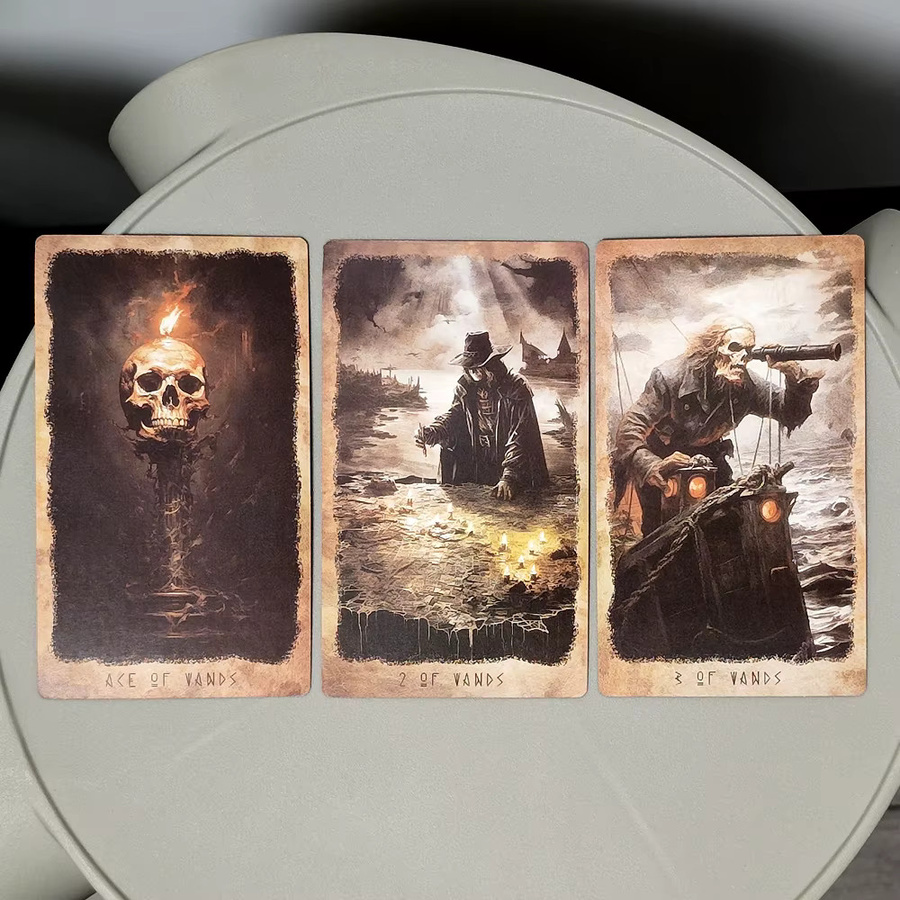 HoroScare Tarot, Tarotkarten, 80 Stück, mit rotvergoldeten Kanten - Bild 3