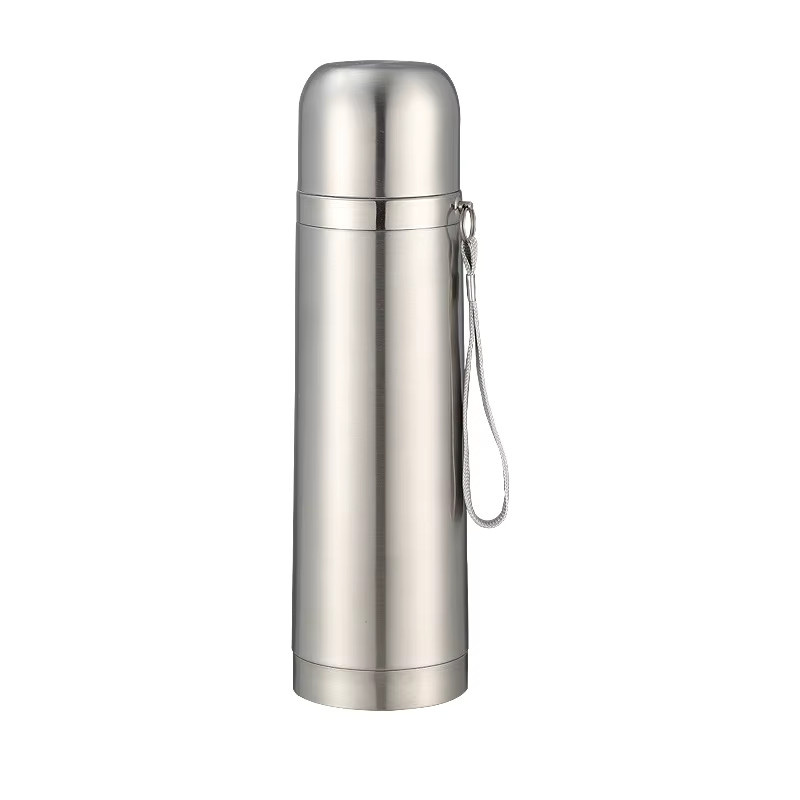 AIWILL Thermoskanne aus Edelstahl 304 in Silber mit doppelwandiger Vakuum-Isolierung als tragbare Sportflasche für deine Reise - Bild 4