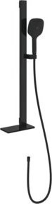 Villeroy & Boch Duschgarnitur Infinity Showers eckig in Matt Schwarz mit Massagefunktion, B/T/H: 230 x 110 x 900 mm - Bild 1