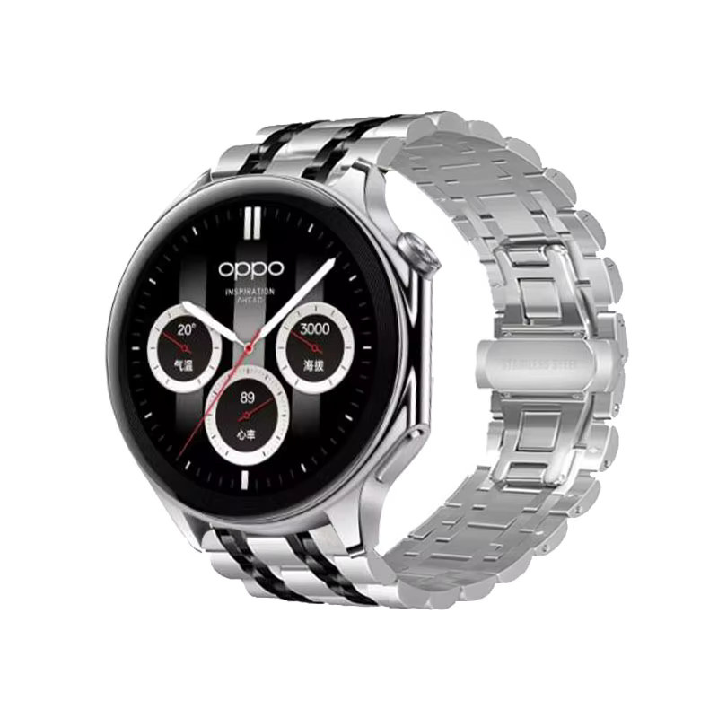 Uhrenarmband Edelstahl, Silber, 22 mm, Unisex - Bild 2