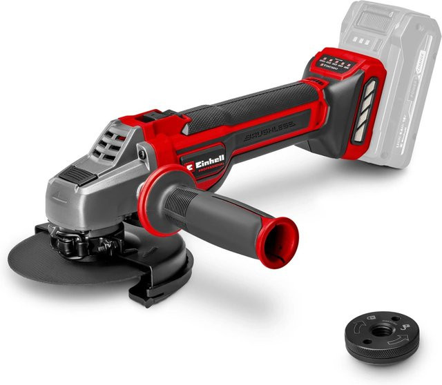 Einhell Professional Akku-Winkelschleifer TP-AG 18/125 CE Q Li Solo Power X-Change, 18V, Schwarz-Rot, 125 mm - Bild 1