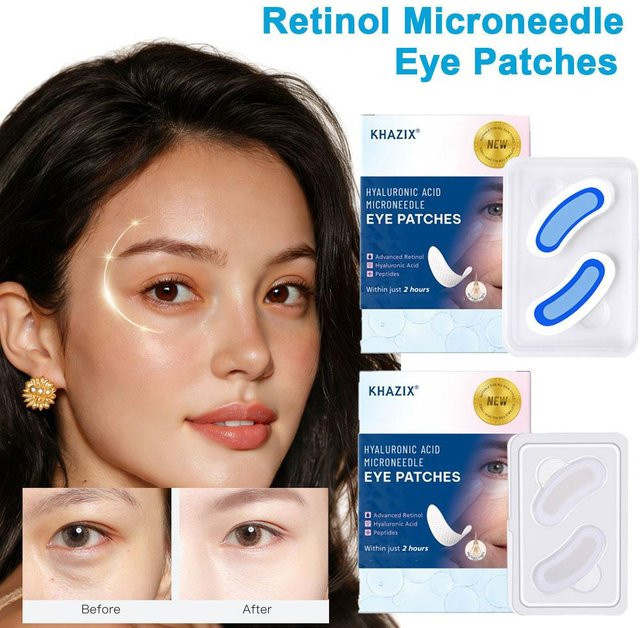 eelhoe Retinol-Mikronadel-Augenpflaster mit Hyaluronsäure und Peptiden, Unisex - Bild 1