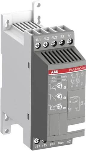 ABB PSR9-600-70 1SFA896105R7000 Sanftstarter für Motoren, 4kW, 230V, 9A Nennstrom, Grau - Bild 1