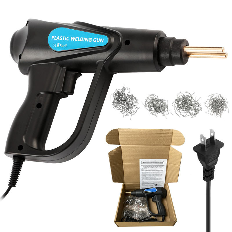 Kkmoon Heißtacker 70W Kunststoffschweißgerät für Auto-Stoßstangen-Reparaturen in Schwarz mit Zange und 4 Arten Aufsätzen (US-Stecker) - Bild 7