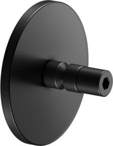 Keuco Klebe-Set Nr. 5 mit Rosette in Schwarz Matt - Bild 1