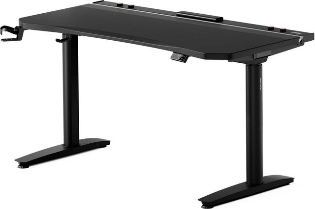 DIABLO CHAIRS X-Forge Elektrisch Verstellbarer Gaming-Schreibtisch Schwarz B: 140 cm, T: 70 cm - Bild 1