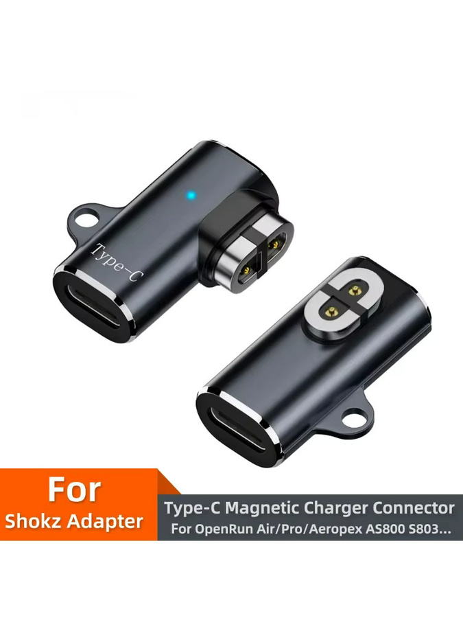 BSN USB-C-auf-Magnet-Adapter mit 90-Grad-Biegung in Schwarz für Shokz OpenRun Air, Pro, Aeropex AS800, S803, S810 und AS700 - Bild 6