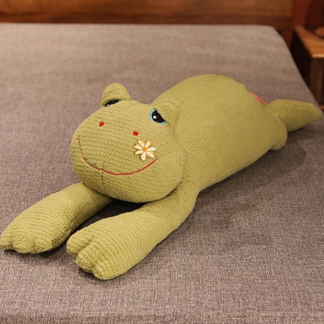 Binchi Fitness Frosch Plüschtier Kissen, Grün - Bild 1