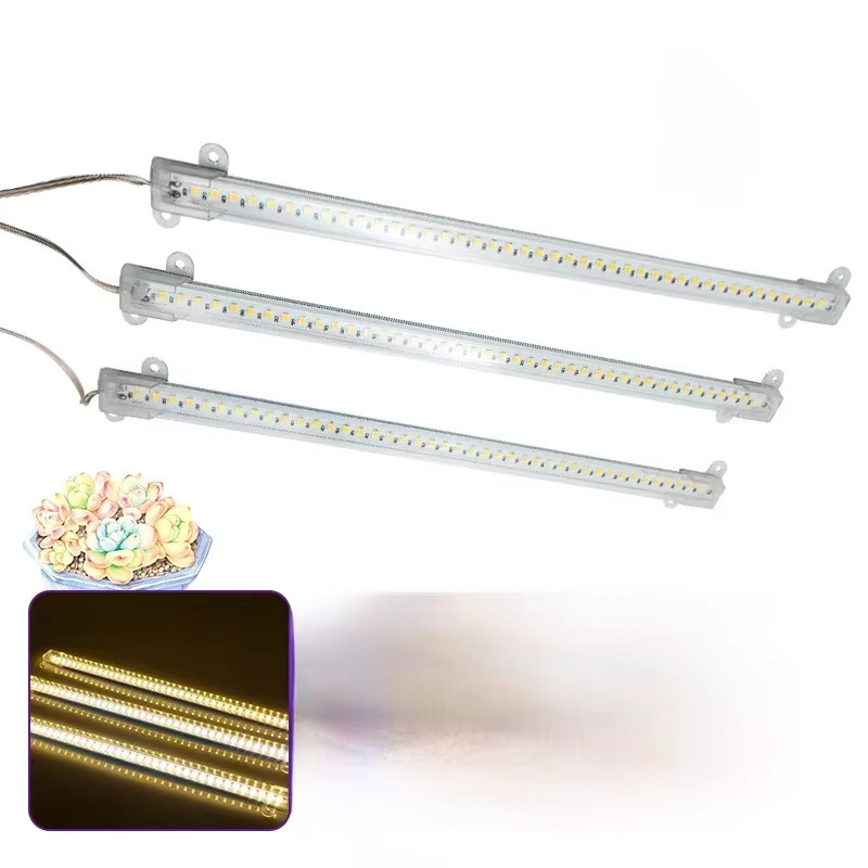 LED-Wachstumslicht mit vollem Spektrum als Pflanzenwachstumslichtleiste für Zimmerpflanzen, Blumensämlinge und Gewächshäuser, USB-Anschluss, Farbe: Weiß, Länge: 30 cm - Bild 7