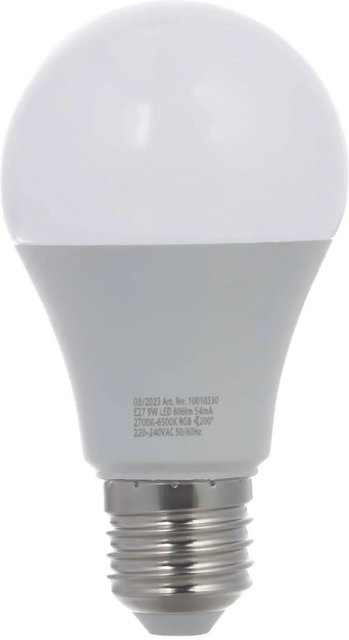 LUUMR Smart LED E27 A60 RGBW Leuchtmittel, 9W, Weiß, Aluminium - Bild 1