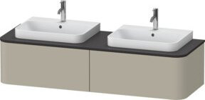 Duravit Waschtischunterschrank Happy D.2 Plus mit 1 Auszug, Farbe Tau matt, B/H: 160 x 35,4 cm - Bild 1