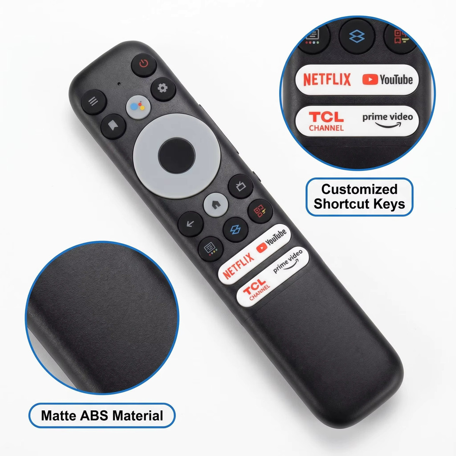 FAZV Sprachfernbedienung für TCL RC902N FMR1 Mini LED QLED 4K UHD Smart TV in Schwarz - Bild 3